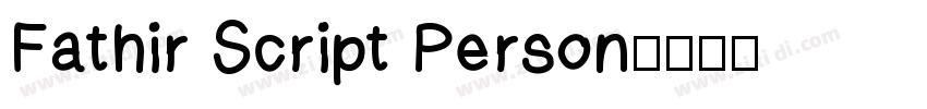 Fathir Script Person字体转换